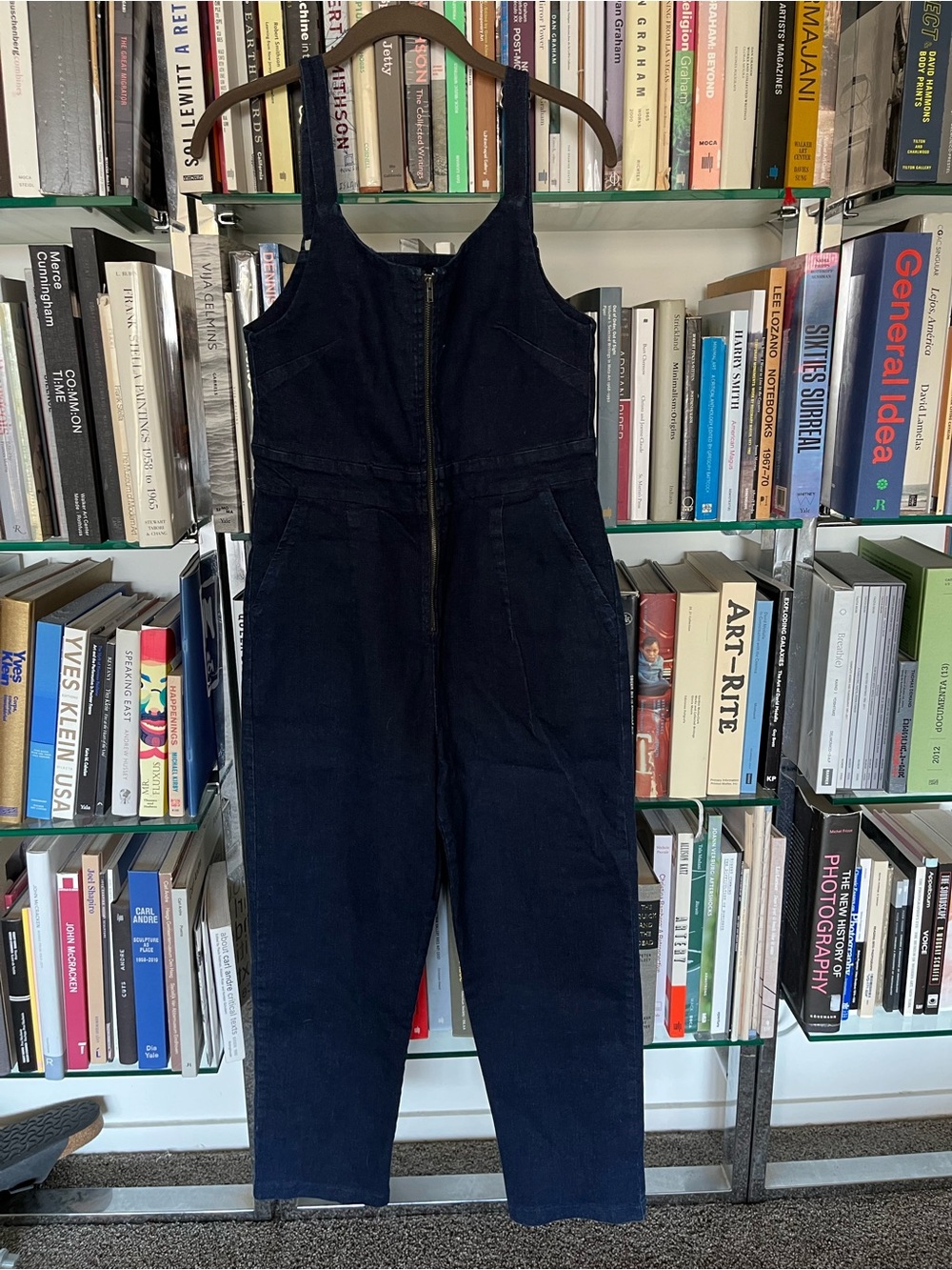 Loup Dark Blue Denim Zip-Front Women’s Overalls